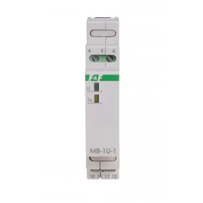 Zdjęcie produktu dla F&F | Przetwornik napięcia MB-1U-1 - 9-30 V - Modbus RTU - Wysoka dokładność - RS485