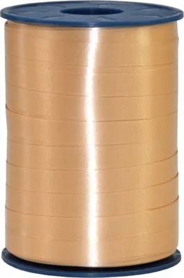 Produktbild von Präsent Band AMERICA Champagner, 250m x 10mm, Ringelband, Kräuselband, Geschenkband, Weihnachten, Ostern, Geburtstag, Geschenke