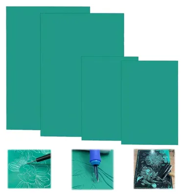 Productafbeelding van Set van 4 linoleum snijplaten voor kunstenaars