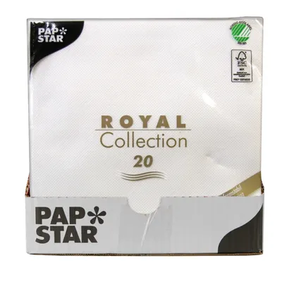 Produktbild von Papstar 16931, Weiß, Seidenpapier, Einfarbig, 54 g/m², 400 mm, 400 mm