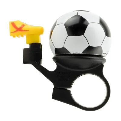 Produktbild von Simson Fußball Kinder Fahrradklingel 22,2 mm Weiß/Schwarz