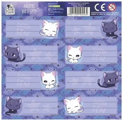 Immagine prodotto di Adesivi per il quaderno Cleo e Frank 47 DERFORM
