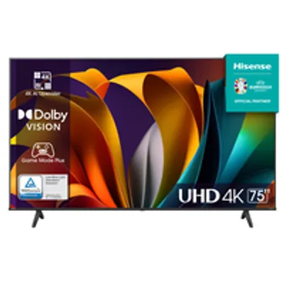 Obrázok produktu pre Hisense 75A6N, 190,5 cm (75"), 3840 x 2160 px, LED, Smart TV, Wi-Fi, Čierna