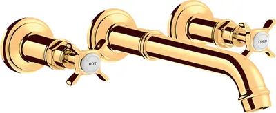 Produktbild von hansgrohe AXOR Montreux 3-Loch Waschtischarmatur Unterputz, Wandmontage, 16532990