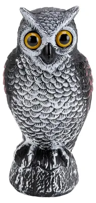 Produktbild von Vogelscheuche, Realistische Plastikeule mit Wetterfestem Design für den Garten, Tierabwehr mit Drehbarem Kopf