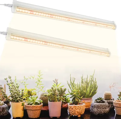 Obrázok produktu pre 2ks 42cm LED T5 lampa pre rastliny s plným spektrom svetla pre rastliny v skleníku