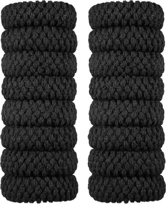 Produktbild von Famanu Haargummis Dicke Baumwollhaargummis - Nahtlose, elastische Haargummis