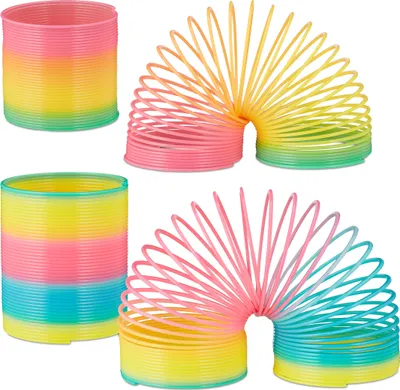Produktbild von relaxdays rainbow spiral set of 4