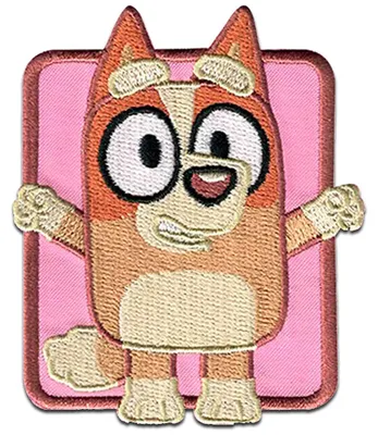 Obrázok produktu pre Bingo 6,7 x 5,6 cm: Kommerčné produkty Mercera Bluey © - aplikácie, motívy na našitie, nálepky na žehlenie, aplikácie, nášivky, záplaty, na prilepenie žehlením