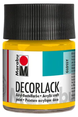 Acryllack Middengeel 021, 50 ml, hochglänzend, wasserbasiert