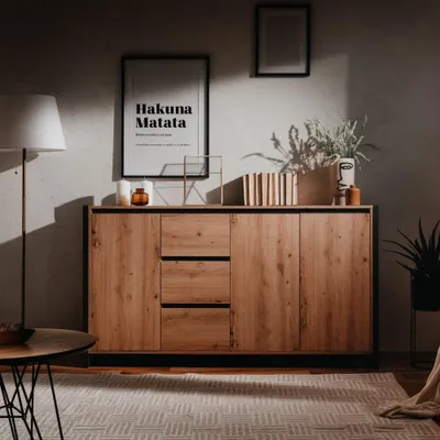 Immagine prodotto di Madia 160x40x88H Denver3 colore quercia antracite