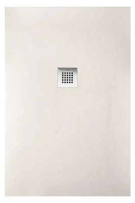 Image de SANYCCES STRATO Receveur de douche rectangulaire 180 x 90 cm noir Ecoulement en chrome