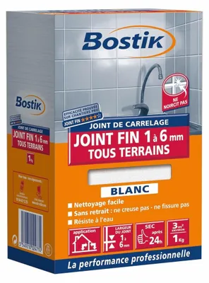 Image de Bostik Joint Fin Blanc Mortier Joint Fin Pour Carrelage - Bostik