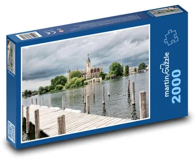Obrázek produktu pro Puzzle 2000 Zámek Schwerin u jezera - martinpuzzle