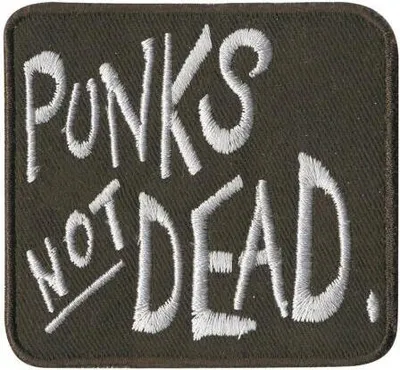 Produktbild von AUFNÄHER - Punks not dead - 06001 - Gr. ca. 7 x 7 cm - Patches Stick Applikation