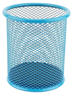 Produktbild von Leviatan Stifthalter aus blauem Metallgeflecht