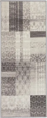 Produktbild von Teppich Läufer Flur - 80x200 cm - Beige - Rutschfest - Läufer für die Küche - Geometrisches Muster