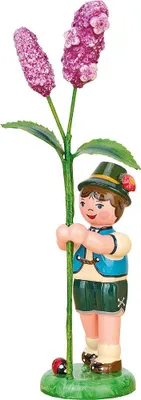 Produktbild von Blumenkind Junge mit Flieder (11cm) von Hubrig Volkskunst