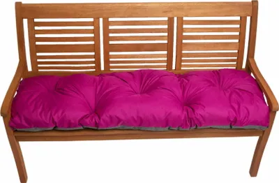 Produktbild von Bankkissen 120x50cm, Sitzkissen outdoor, Gartenkissen, Auflage für Hollywoodschaukel, Bodenkissen Rosa