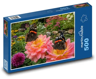 Obrázek produktu pro Puzzle 500 Babočky na květině - martinpuzzle