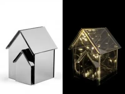 Immagine prodotto di H&H Casa In Vetro Con Led Cm9X9Xh12