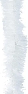Produktbild von Kunststoff-Girlande, weiß, glänzend, 75 mm x 2,7 m, weiß