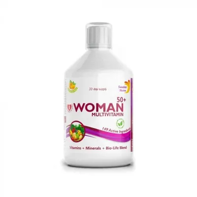 Obrázok produktu pre Swedish Nutra Woman 50+ Multivitamn - Tekut multivitamn - 500 ml