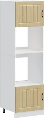 Image de vidaXL Armoires pour cuisinière 2 pcs. Lucca Chêne Sonoma Matériau dérivé du bois