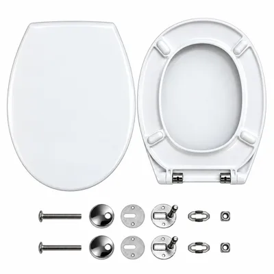Obrázok produktu pre WC sedadlo Ramm kompatibilné s Villeroy&Boch Omnia Classic, WC sedadlo z antibakteriálneho duroplastu, poklop s mechanizmom mäkkého zatvárania