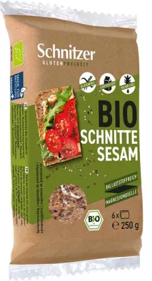 Zdjęcie produktu dla Schnitzer Plastry sezamowe organiczne 250g