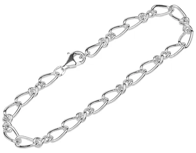 Produktbild von NKlaus Armband 925 Sterlingsilber 19cm Panzerkette Damen designer Armbandkette e