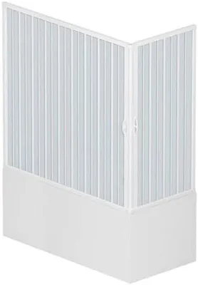 Produktbild von Famanu Duschkabine PVC - Inklappare Eckeinstieg - 70x170x150 cm - Weiß