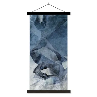 Produktbild von MuchoWow® Textilposter Edelstein - Natursteine - Mineralien 60x120 cm mit schwarzem Rahmen - Magnete