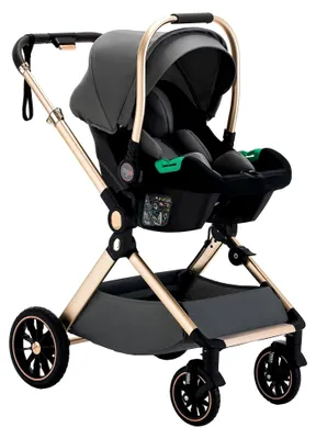 Produktbild von 3-in-1 Kinderwagen Kombi-Kinderwagen-Set 2-in-1 Buggy faltbar Luxus Hochlandschaft für Neugeborene