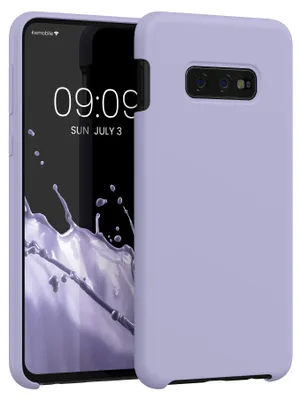 Produktbild von kwmobile Handyhülle für Samsung Galaxy S10e Hülle - Case Silikon - Kabelloses Laden - Schutzhülle Cover in Lavendel