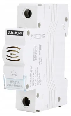 Zdjęcie produktu dla Schelinger Dzwonek na Szynę 230V 4VA DIN Modułowy Kompaktowy 1 Moduł