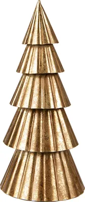 Produktbild von Clayre & Eef Weihnachtsdekoration Weihnachtsbaum 30 cm Goldfarbig Eisen