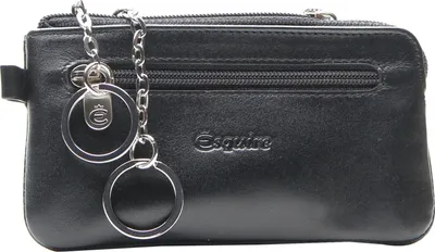 Produktbild von Esquire Schlüsselmäppchen Silk 02 Key Case Black schwarz