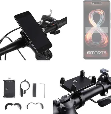 Produktbild von K-S-Trade Handyhalterung für das Fahrrad kompatibel mit Infinix Smart 8 Halter Lenkstange Fahrradhalterung Motorrad Bike Mount Befestigung Smartphone