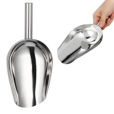 Obrázek produktu pro Solidchoice – Velká nerezová lžíce na zmrzlinu, 30 cm, vhodná do kuchyně i na oslavy