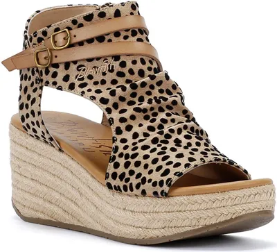 Produktbild von Blowfish Damen-Sandalette Leopard Beige, Farbe:beige/schlamm, EU Größe:38