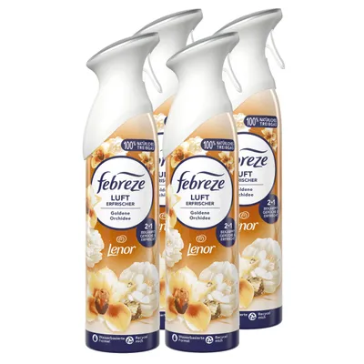 Produktbild von Febreze Lufterfrischer Lenor Goldene Orchidee 185ml - Raumduft (4er Pack)