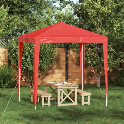 Produktbild von Möbel Party-Zelt 200 x 200 x 240 cm Rot PE und StahlPavillons & Partyzelte - Pavillons & Partyzelte c7309