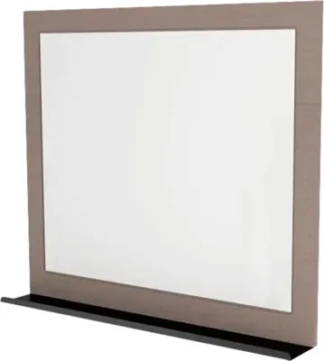 Produktbild von Rahmenspiegel mit Ablage Devo Vena 2.0 BxHxS 80x70x12 cm structure stone grey/black