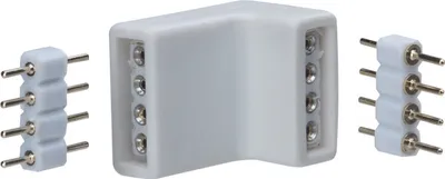Produktbild von Paulmann Function YourLED Edge-Connector 4er Pack Weiß Schwarz 70334