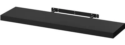 Produktbild von Wandregal MDF, schwarz - 90 x 22,9 x 3,8 cm