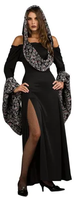 Produktbild von Halloween Kleid Totenköpfe Bordeaux-schwarz, Größe:L