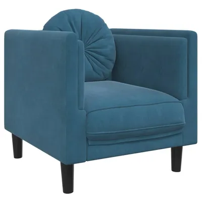 Produktbild von Sessel Blau Samt 71 x 77 x 70 cm