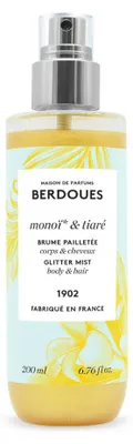 Productafbeelding van Berdoues Monoi & Tiaré: Glanzende parfumwater voor haar en lichaam, 200 ml