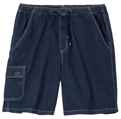 Produktbild von Abraxas XXL Jeans-Cargo-Bermuda dunkelblau